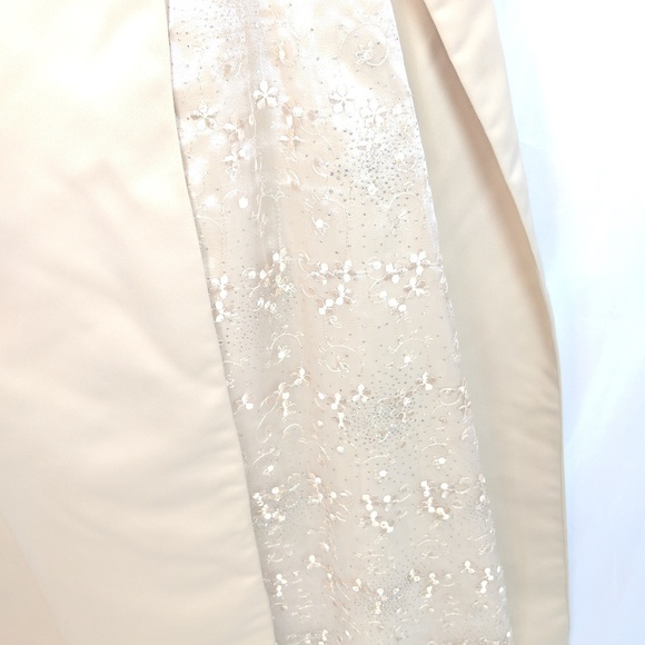 Victory Collection Long Gold Strapless Gown Dress Women Large - Picture 3 of 6